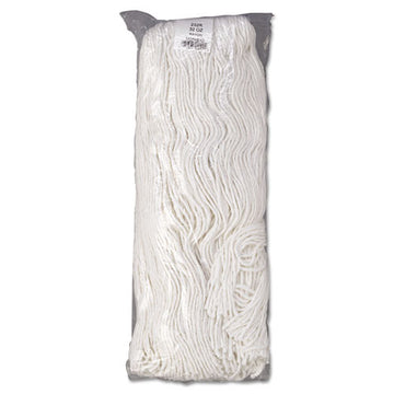 Boardwalk® Mop Head, Premium Standard Head, Rayon Fiber, 32oz, White, 12-carton freeshipping - TVN Wholesale